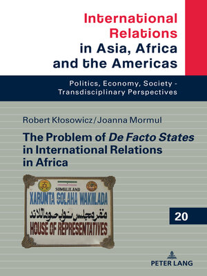 cover image of The Problem of De Facto States in International Relations in Africa